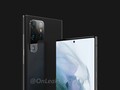 Das Samsung Galaxy S22 Ultra sieht auf ersten Renderbildern stark nach Galaxy Note 22 Ultra aus und könnte auch so heißen.