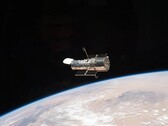 Hubble-Weltraumteleskop in der Erdumlaufbahn (Bildquelle: NASA; Ausschnitt)
