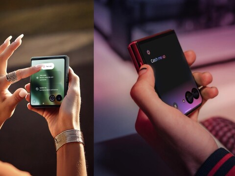 Das Motorola Razr 60 und das Razr 60 Ultra werden in einer Reihe auffälliger Farben angeboten. (Bildquelle: Motorola)