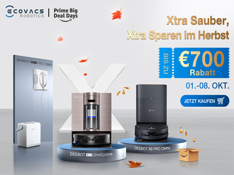 Bis zu 700 Euro sparen: ECOVACS bietet schon vor dem Prime Day spannende Schnäppchen