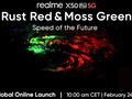 Realme X50 Pro kommt in zwei Farben: Rust Red und Moss Green.