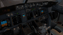 XPlane 11 Boeing 737-800 cockpit. (Source: Own)