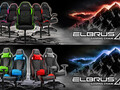 Sharkoon Elbrus 1 und 2: Komfortable Gaming-Stühle mit Kunstleder- und Stoffbezug.