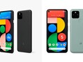 Das Pixel 5 (rechts im Bild) ist bald verfügbar, auf das Pixel 4a 5G (links) muss man offenbar noch lange warten.