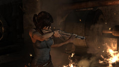 Lara and an automatic rifle? Does that fit?