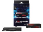 Die Samsung 990 Pro M.2-SSD mit Heatsink und 2TB Speicherplatz hat ihren günstigsten Preis seit letztem Dezember erreicht (Bildquelle: Samsung)